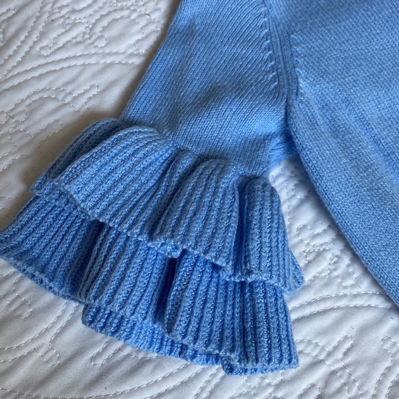 JANIE AND JACK - Blue and White Sweater and Pant Set - size 4 - Picture 4 of 8